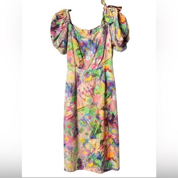 Plenty by Tracy Reese Off-Shoulder Puff-Sleeve Dress - Picture 4 of 8